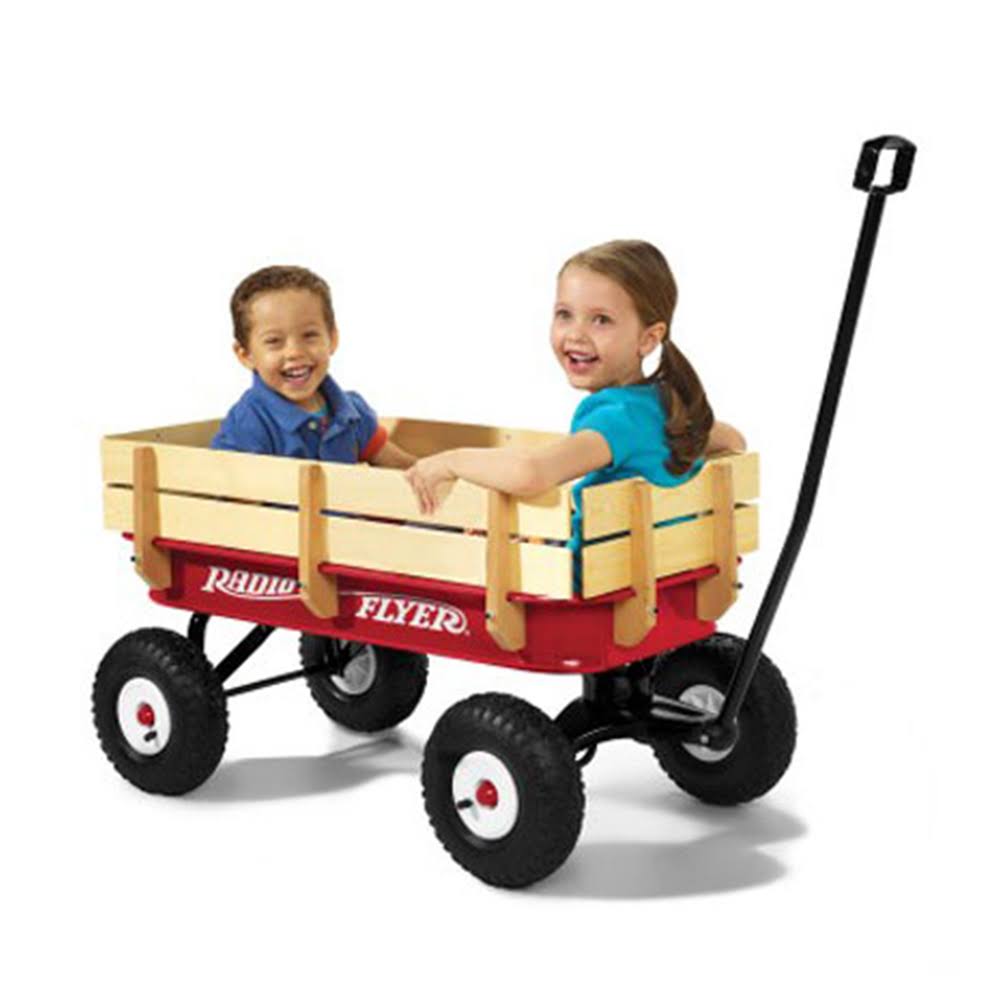 Full Size All Terrain Steel & Wood Wagon (2 Pack) S831584