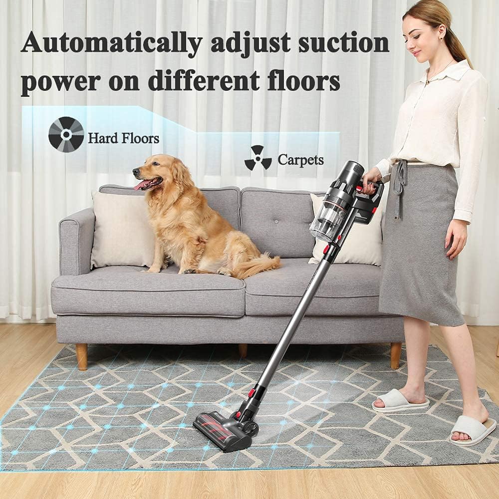Cordless Stick Vacuum 450W 25000pa Gray F2536