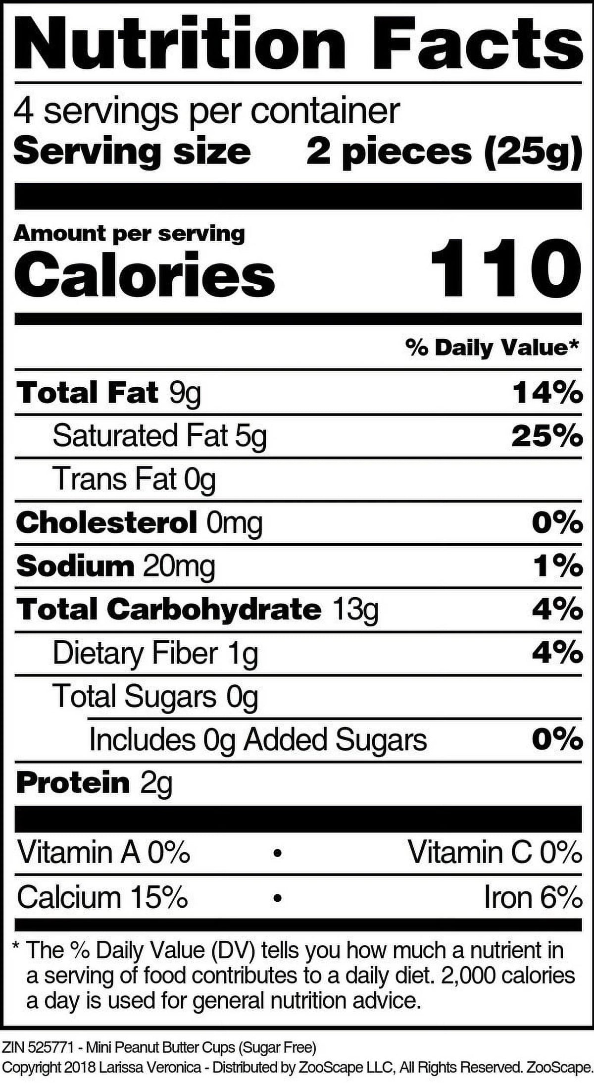 Sugar Free Mini Peanut Butter Cups 4 oz 2-Pack Y737