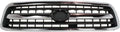 Chrome Shell Painted Black Insert Plastic Grille Assembly O298250