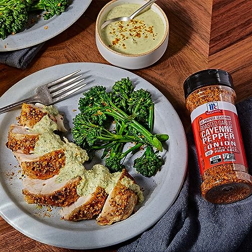 Roasted Garlic Cayenne Pepper with Onion and Himalayan Pink Salt All Purpose Seasoning, 5.51 oz Q7286