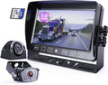 Backup Camera with Monitor Dual Camera System Kit with DVR IP69 Waterproof Wired Camera V265