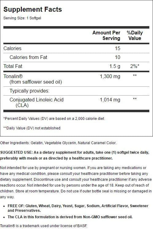 CLA 1300 Mg 60 Softgels F5943