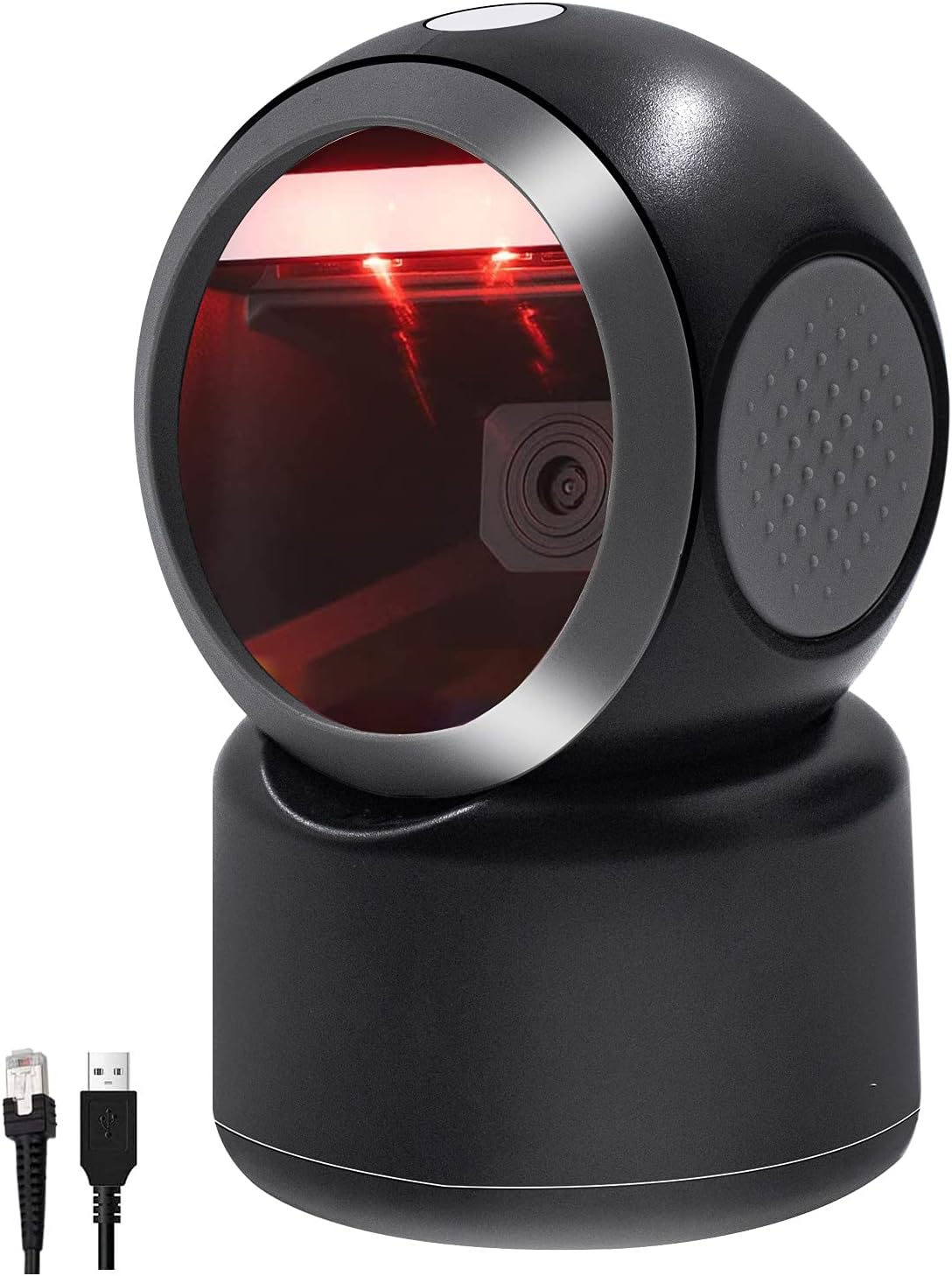 2D QR Barcode Scanner, Omnidirectional Hands-Free USB Automatic Barcode Reader, Pack of 2 S4861