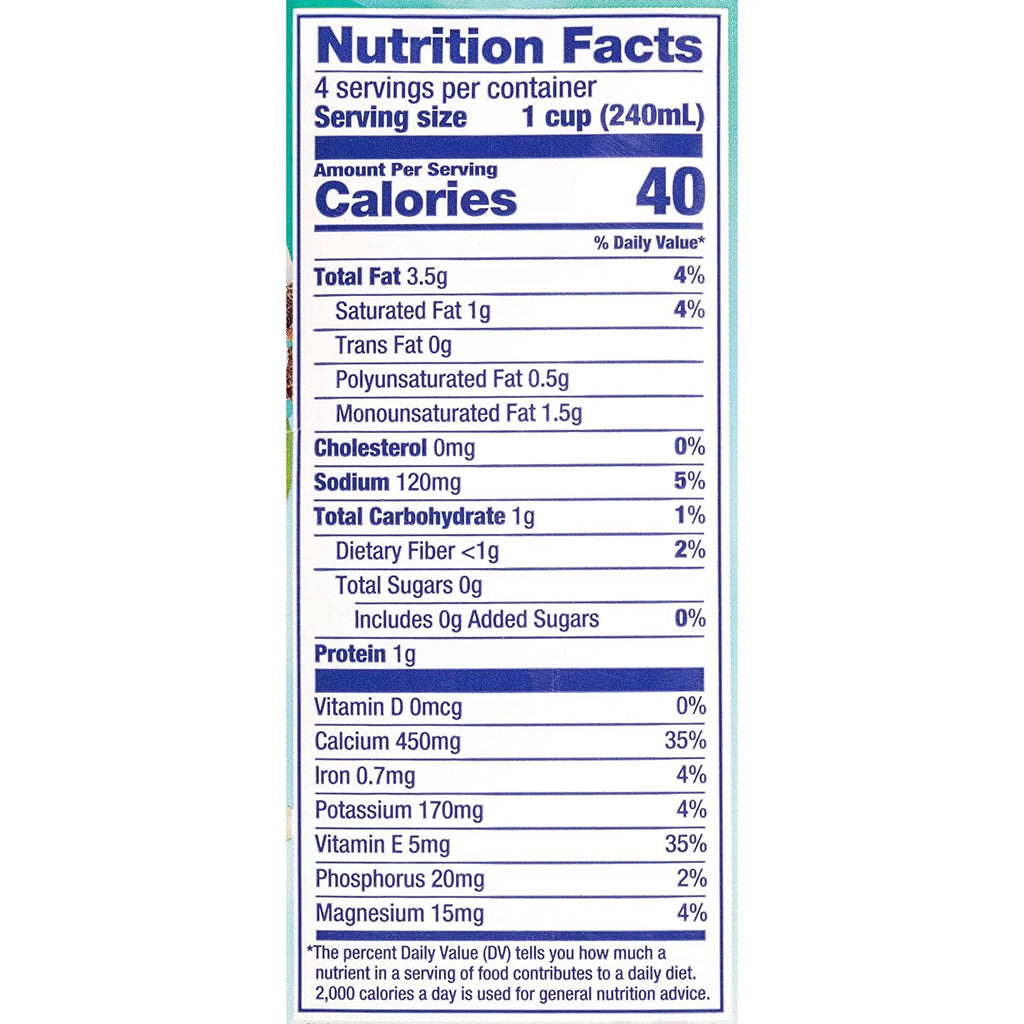 Unsweetened Vanilla Almond Coconut Blend 32 fl oz Pack of 4 D330158