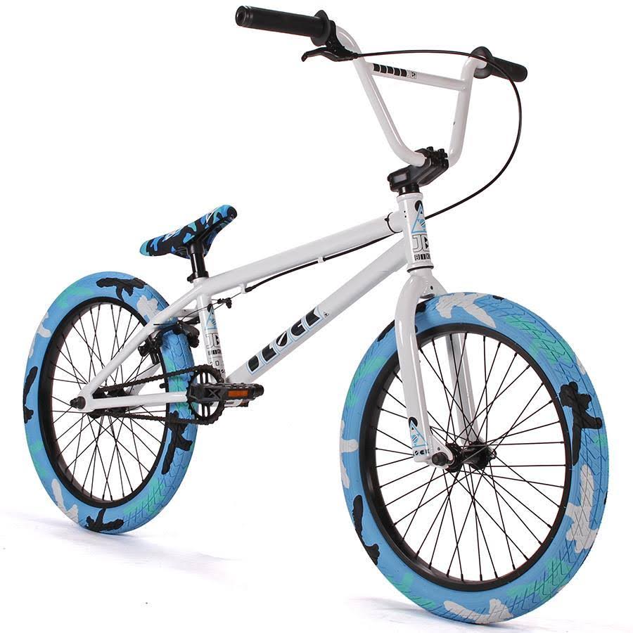 Gloss White with Green Camo BMX Bike A7472