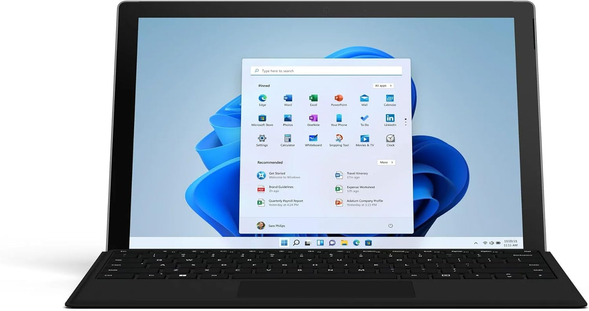 12.3" Touch-Screen Intel Core i5-8GB Memory 256GB SSD Silver with Black Type Keyboard B76615