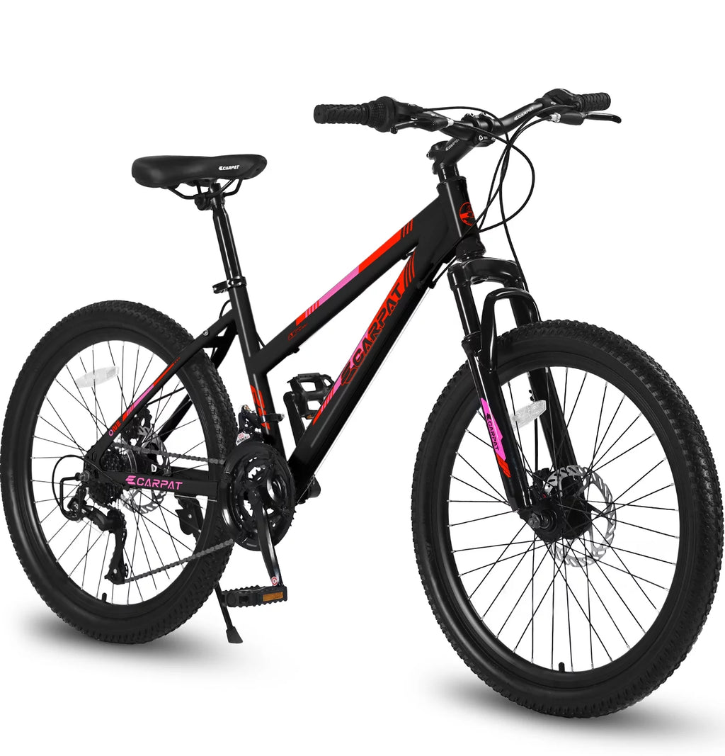 24 inch Kids Mountain Bike with Disc Brakes & 21 Speed E494
