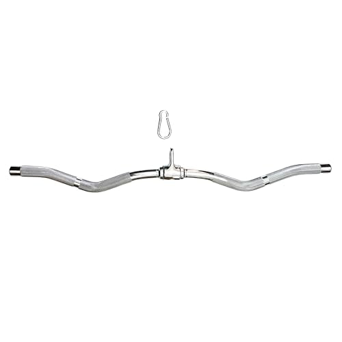 Cable Machine Attachment Curl Pulldown Barbell Revolving Bar N63942