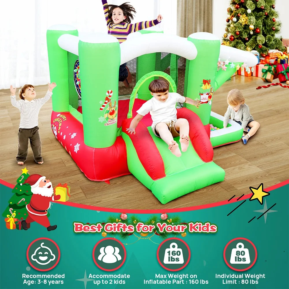 Inflatable Bounce House with Slide and Air Blower X161893