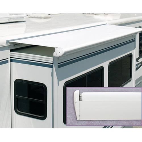 White Slideout Kover with Deflector T751958