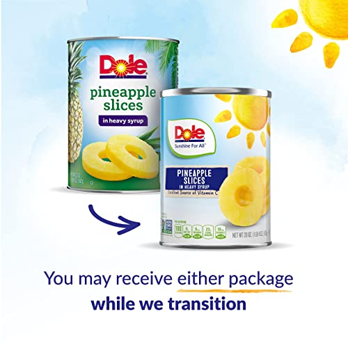 Pineapple Slices in Heavy Syrup, 8.25 Oz, 12 Count D281