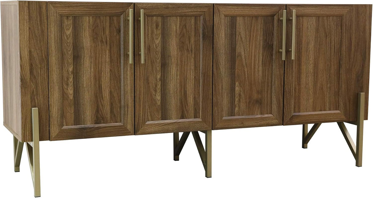 Walnut Mid Century TV Stand Media Console J11799