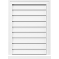 30x22W x 18x22H Vertical Surface Mount PVC Gable Vent G33157