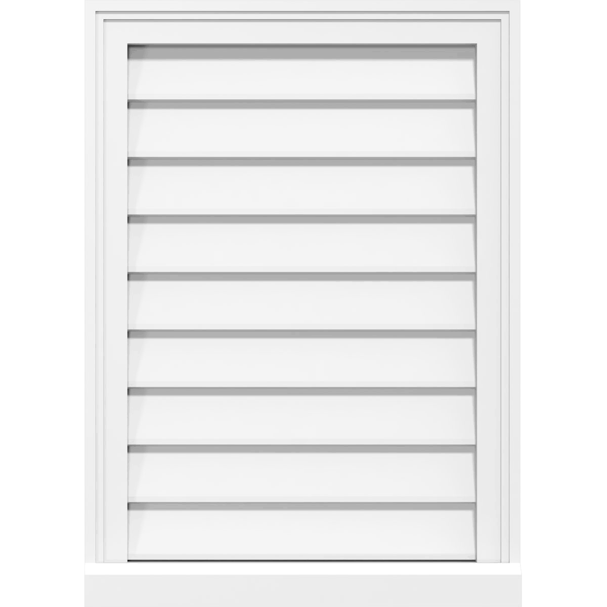 30x22W x 18x22H Vertical Surface Mount PVC Gable Vent G33157