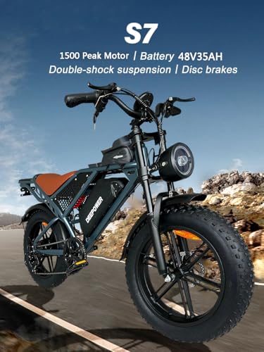 1500W Peak 20" Fat Tire Dual Suspension Electric Bike H7768