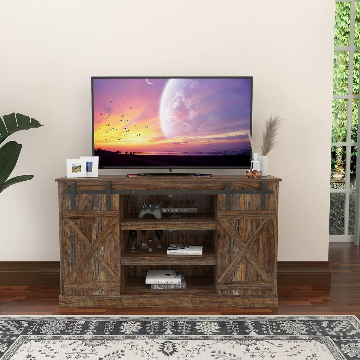 Warm White Wood TV Stand C73015