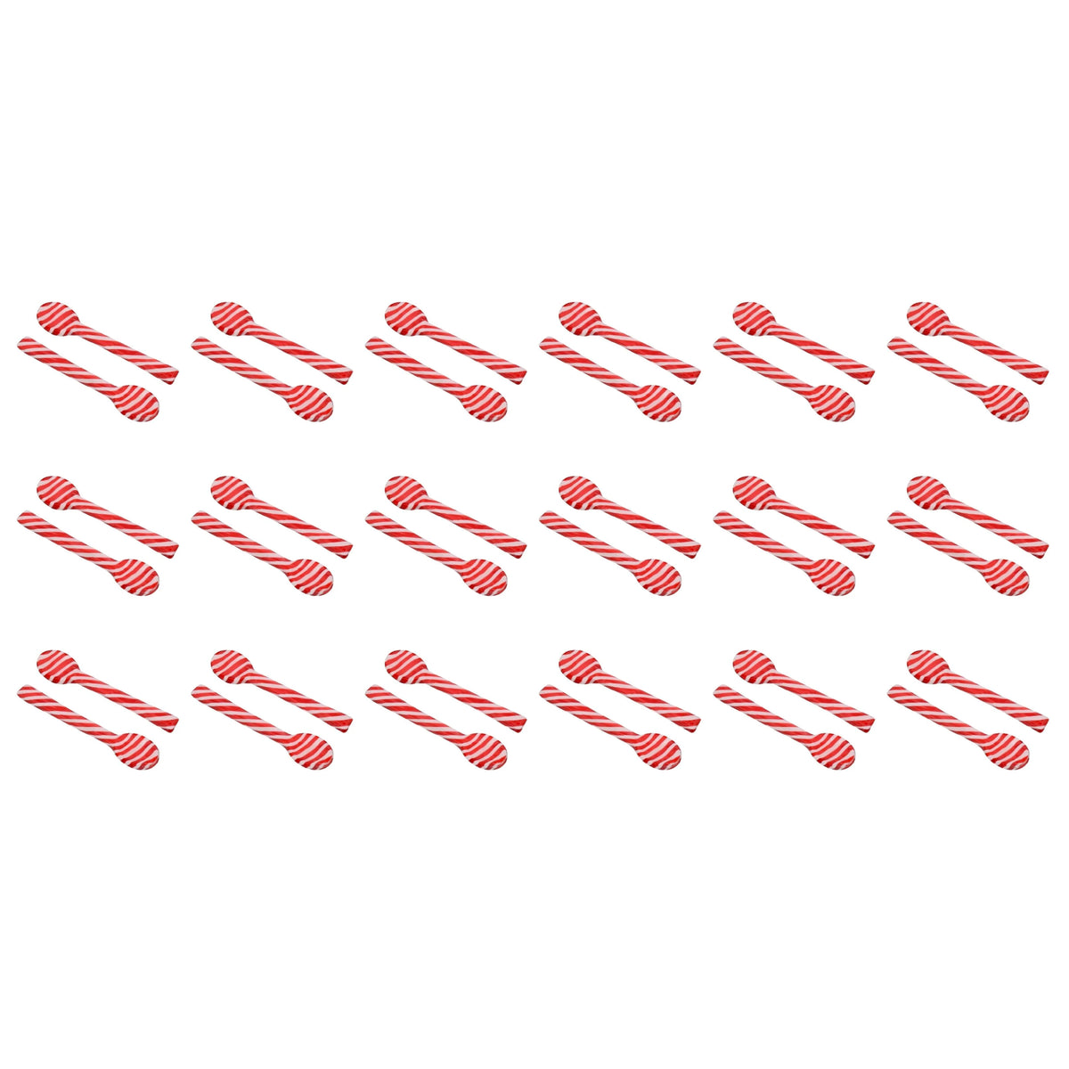 Edible Peppermint Candy Cane Spoon 36ct H4196