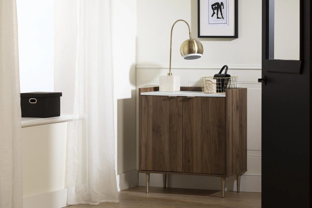 Natural Walnut Storage Cabinet U543