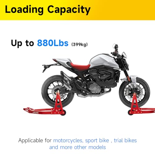 Aluminum Front and Rear Motorcycle Stands 880lbs Heavy Duty O401