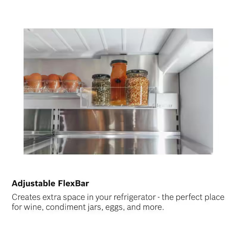 36 in. 21 cu ft Smart Counter Depth French Door Refrigerator in Stainless Steel Q89800