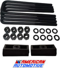 1.5 Rear Suspension Lift Cast Iron Blocks with 12.5 Square Leaf Spring Axle U Bolts M63353