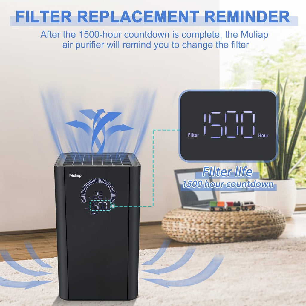 Black H13 True HEPA Air Purifier K618