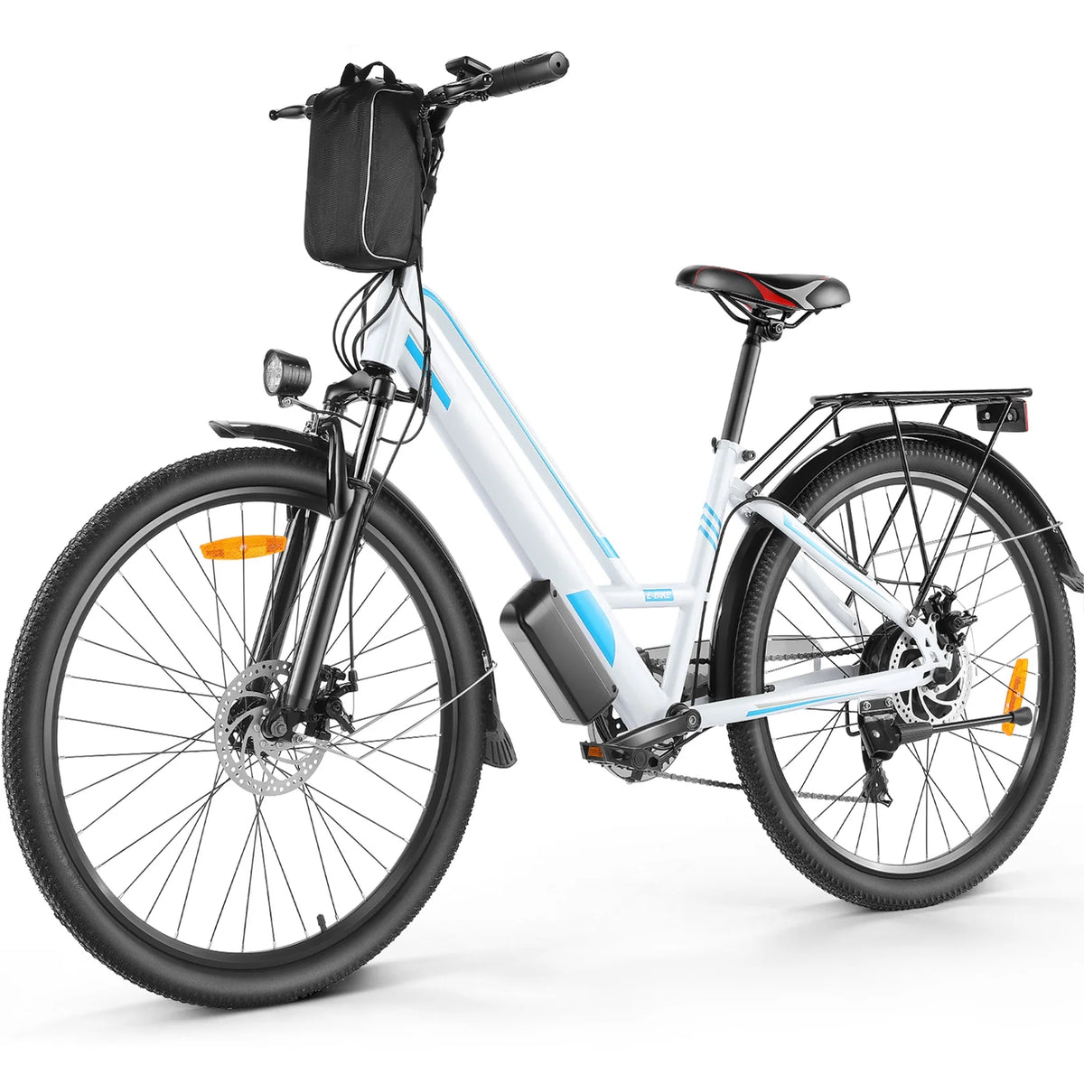 26'' Electric Bike with Carrier Rack S2221