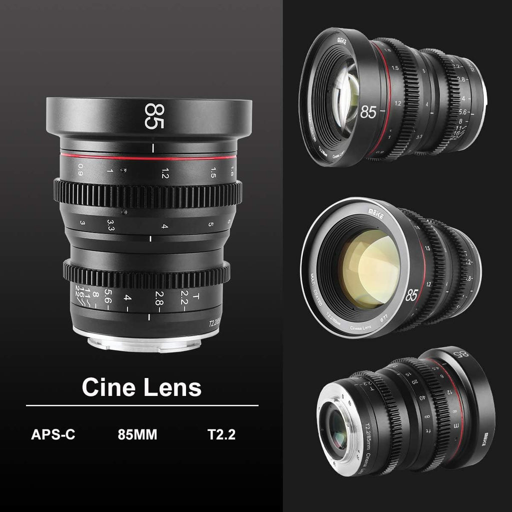 85mm T2.2 Manual Focus Cinema Lens for M43 Mount D483