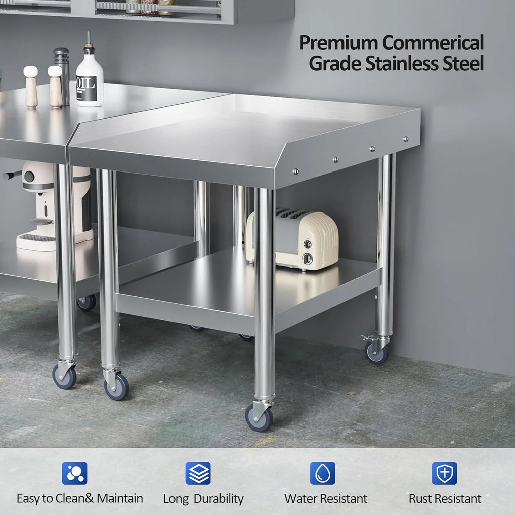 Stainless Steel Equipment Stand with Wheels X6875