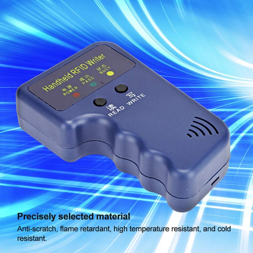 Handheld RFID Card Copier 125KHz ID Duplicator Reader Writer with 5Pcs Writable Keychain and 5Pcs Writable Card I97660