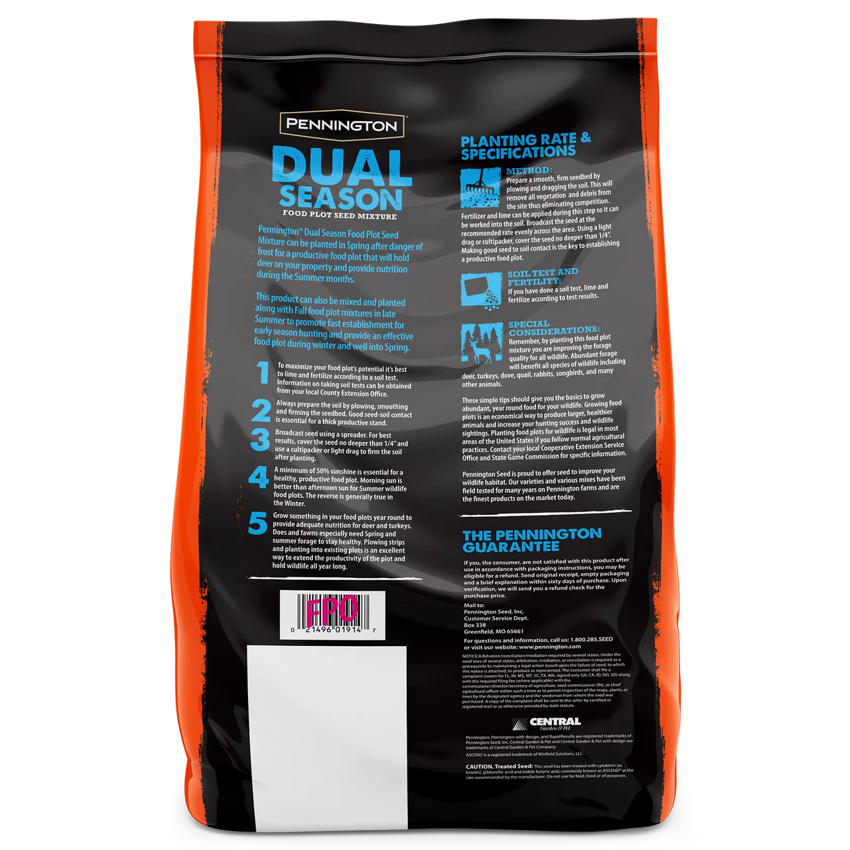 10 lb. Dual Season Food Plot Seed C38455