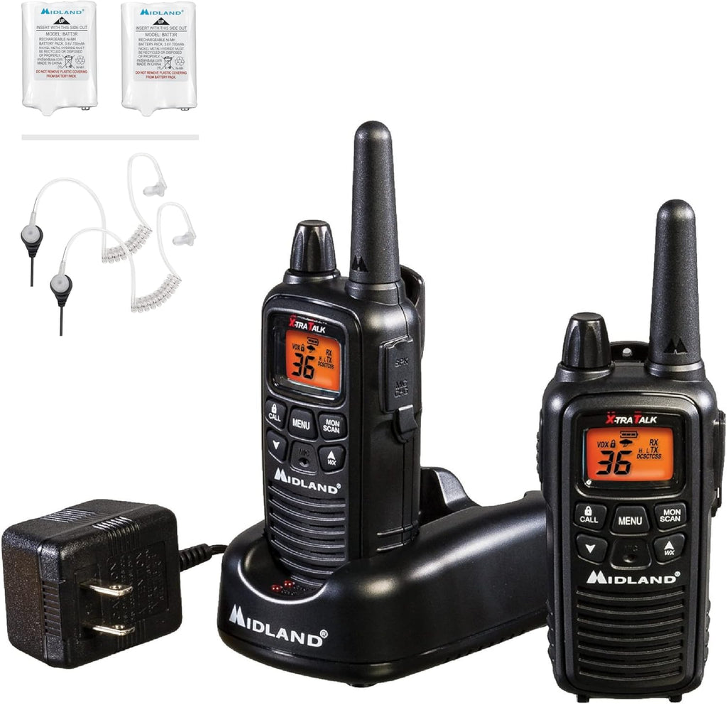 36 Channel FRS Two-Way Radio Walkie Talkie (Pair Pack) (Black) Z565333