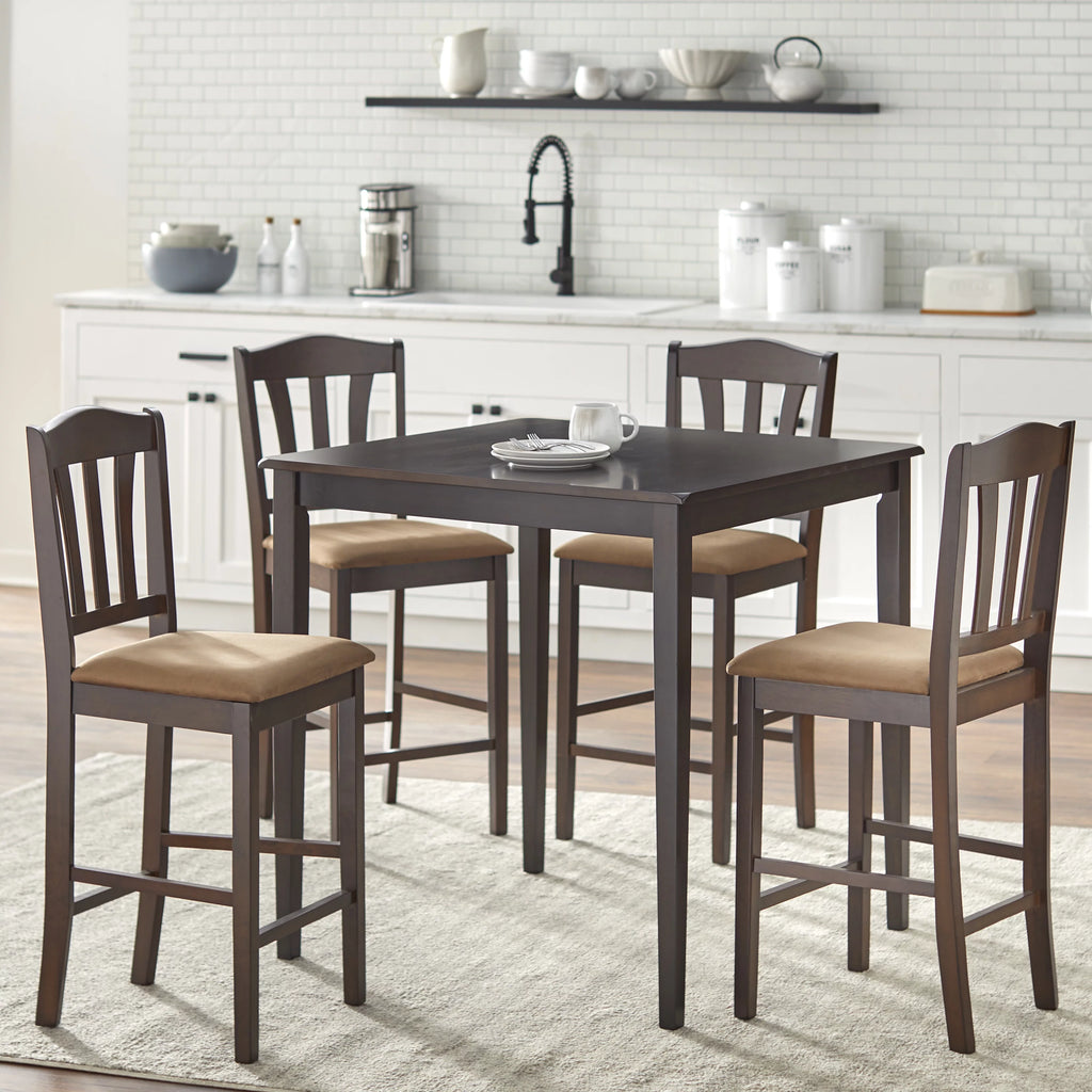24" Espresso Stool Set of 2 D4714