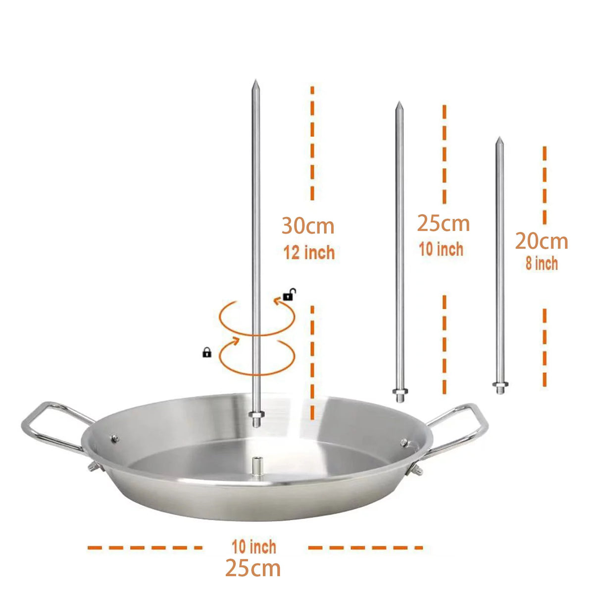 Stainless Steel Vertical Skewer Q5068
