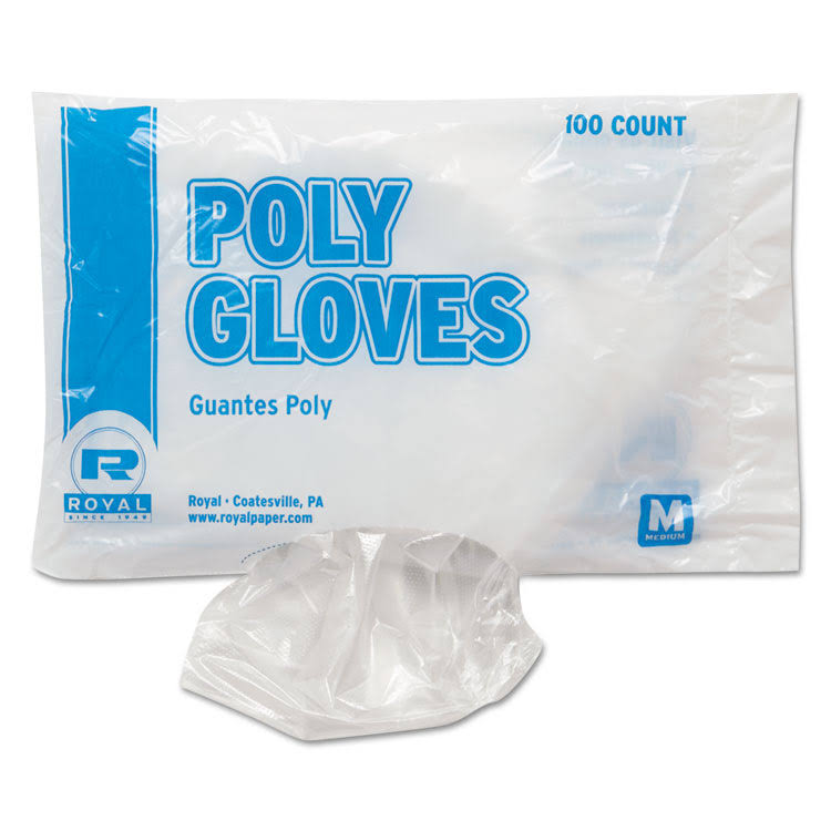 Single-Use Polyethylene Gloves, Medium, 10000/Carton I664