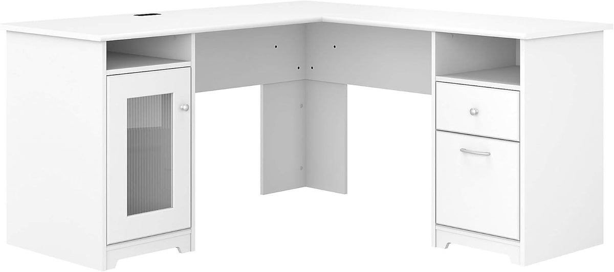 White L Shaped Computer Desk O64487