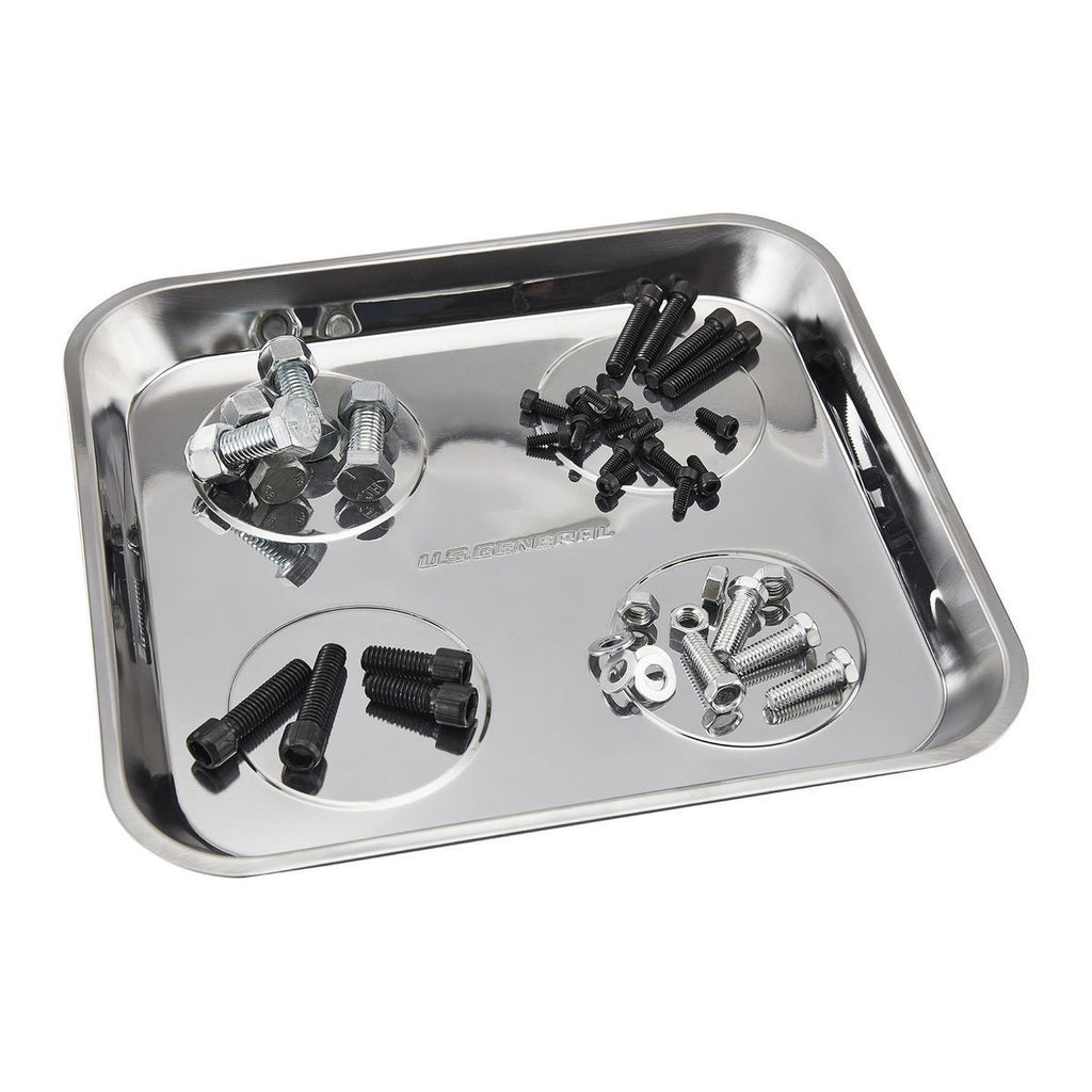10-1/2 in. x 11-1/2 in. Magnetic Stainless Steel Parts Tray A28702