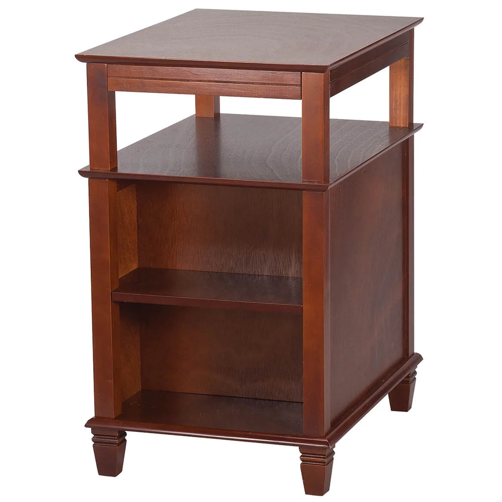 Mahogany Recliner Table with Slide-Out Shelf P382837