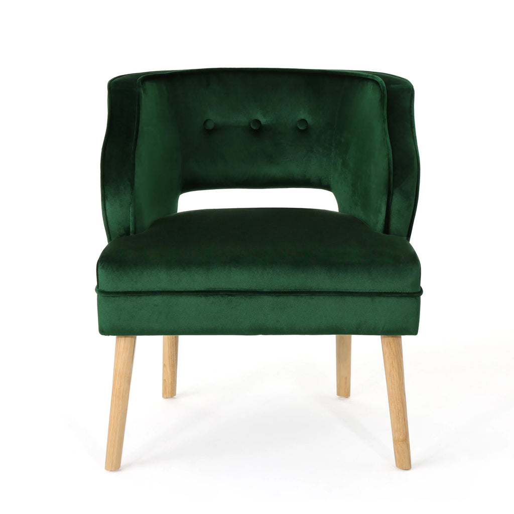 Mid Century Velvet Club Chair Z80800