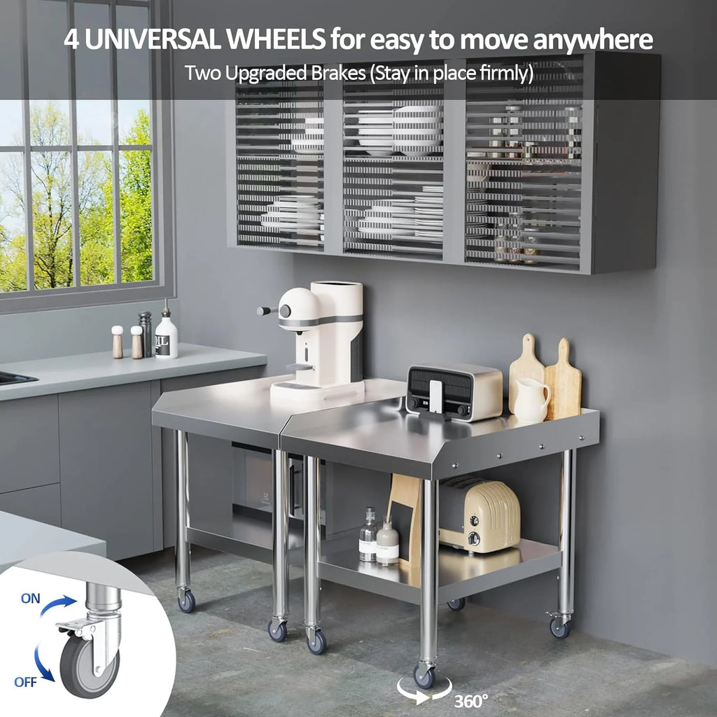 Stainless Steel Equipment Stand with Wheels X6875