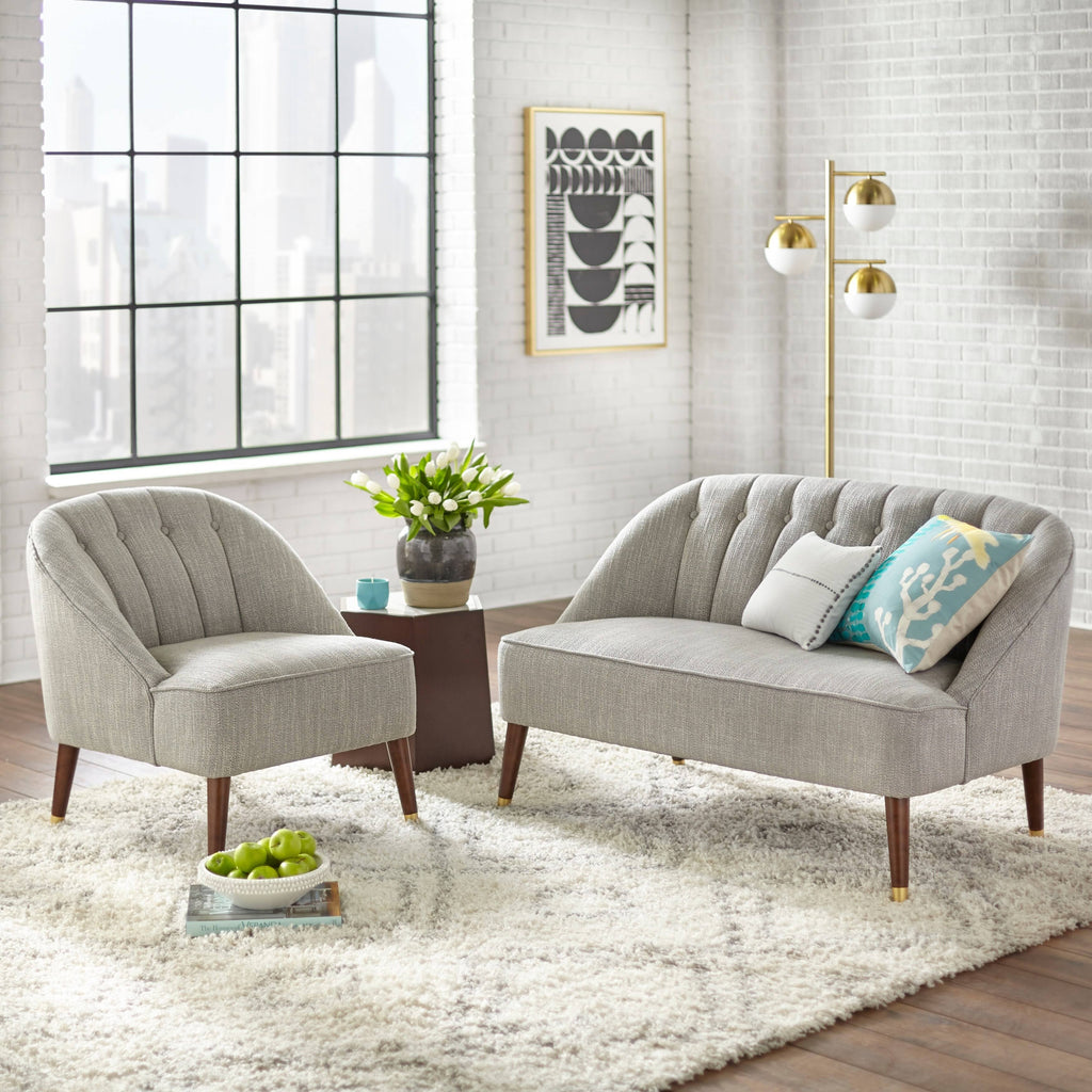 Textured Slate Grey Chair T30541