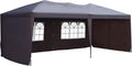 10' x 20' Pop Up Canopy Tent with 4 Removable Sidewalls and Carry Bag, White G969508