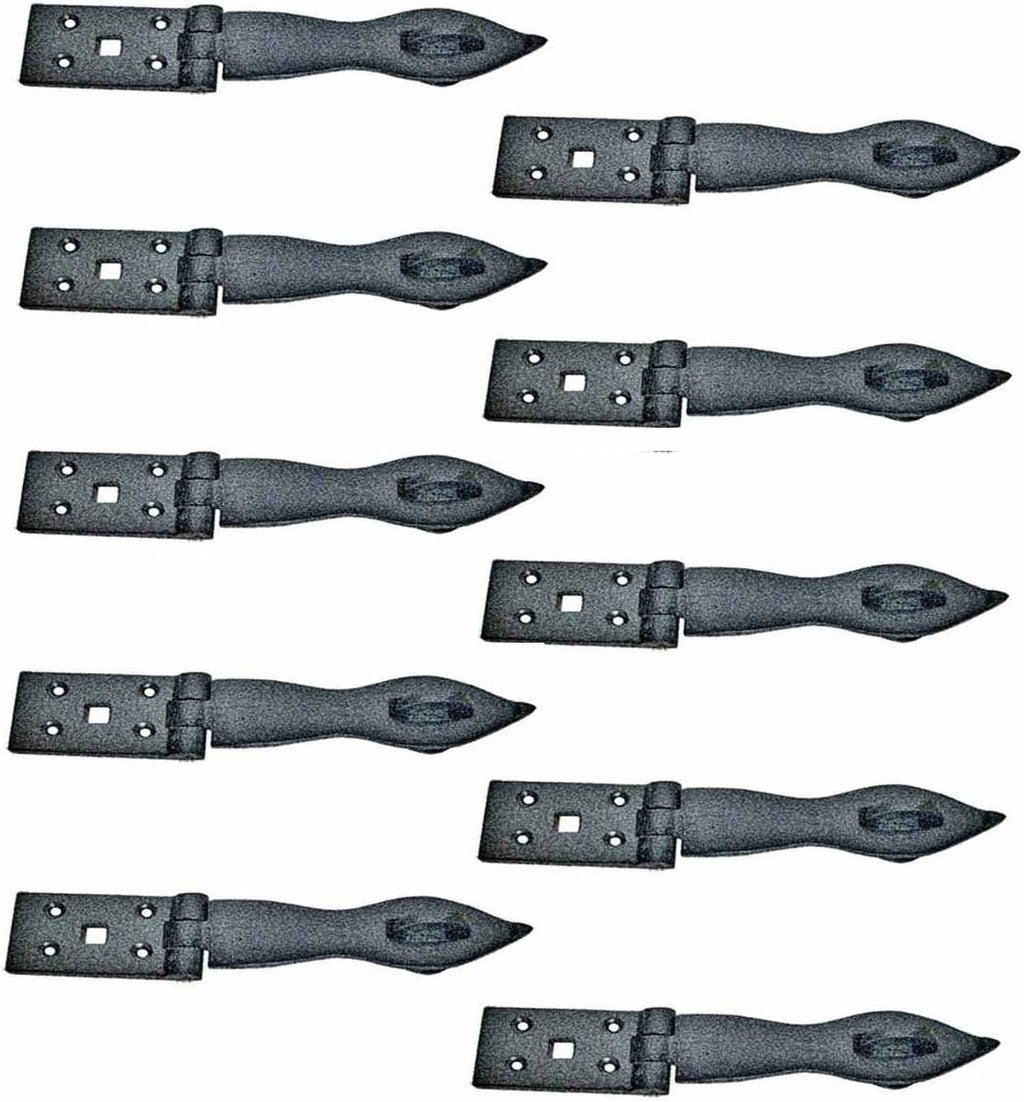 Black Wrought Iron Hasp Lock 8.5 X 1.75 Powder Coated Pack of 10 O52765