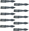 Black Wrought Iron Hasp Lock 8.5 X 1.75 Powder Coated Pack of 10 O52765