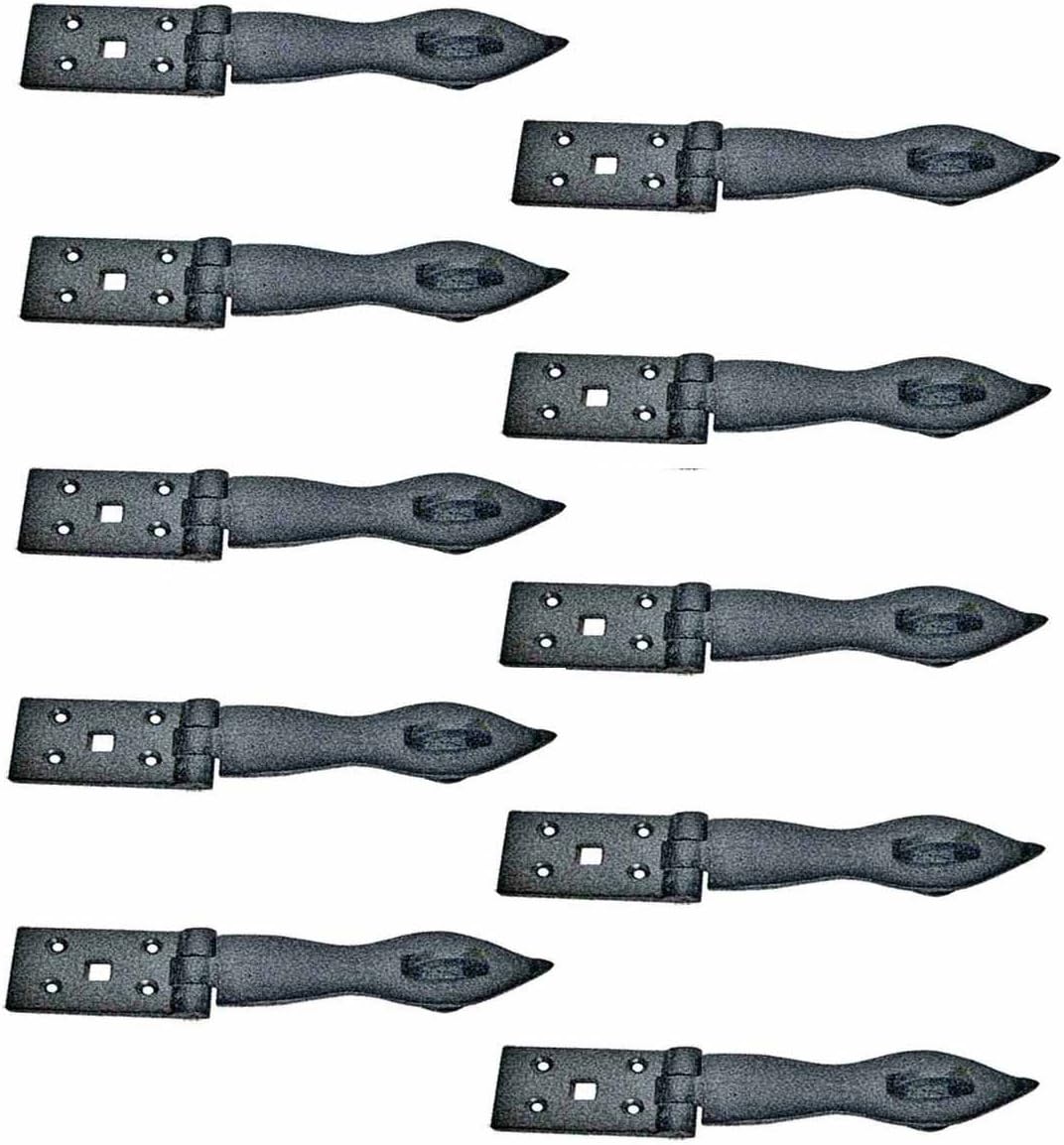 Black Wrought Iron Hasp Lock 8.5 X 1.75 Powder Coated Pack of 10 O52765