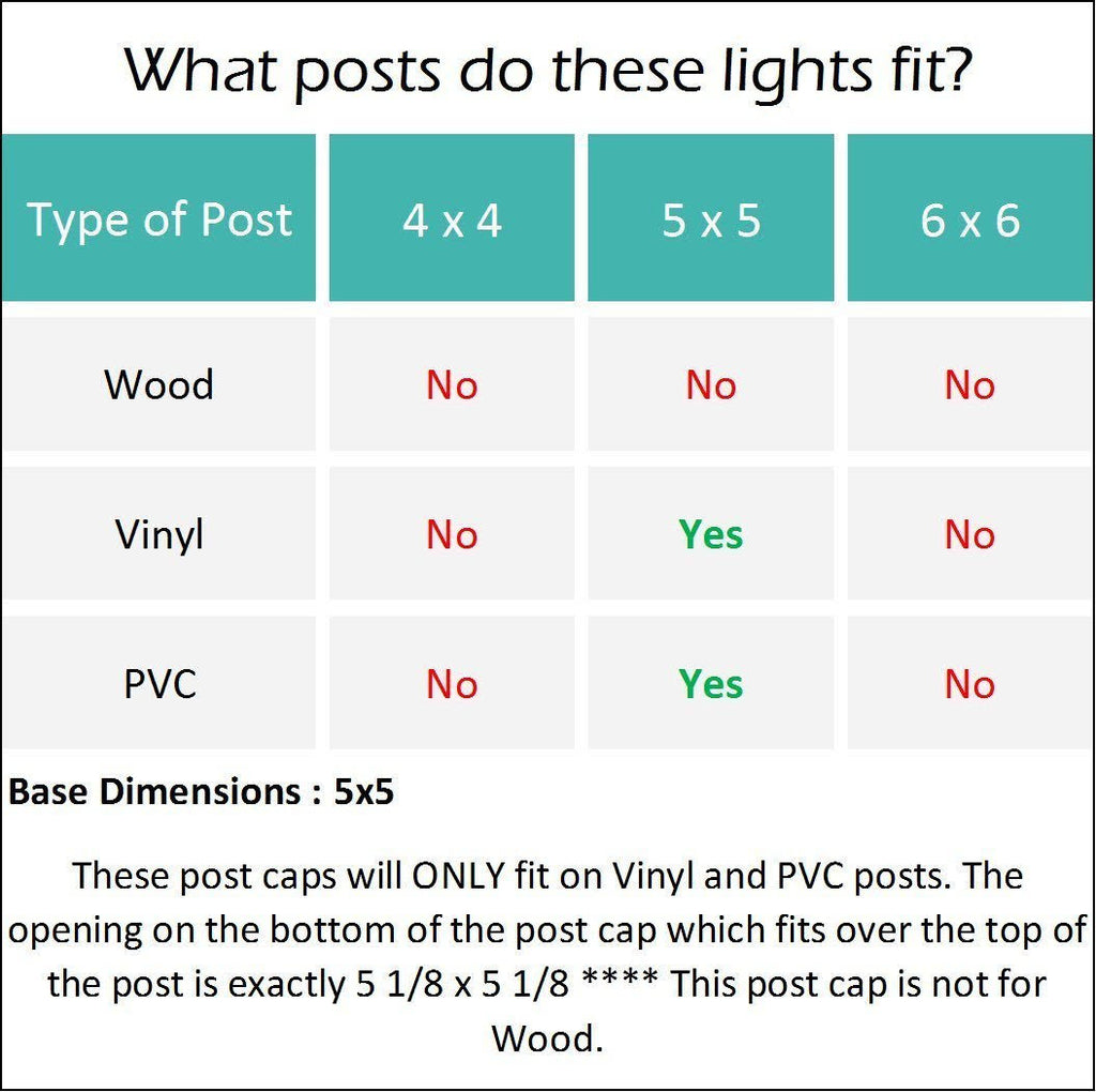 6 Pack White Solar Powered Post Cap Light V28855