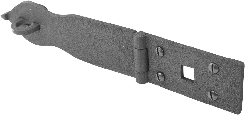 Black Wrought Iron Hasp Lock 8.5 X 1.75 Powder Coated Pack of 10 O52765