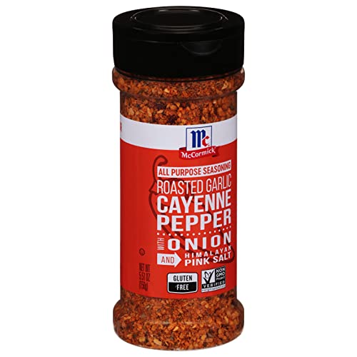 Roasted Garlic Cayenne Pepper with Onion and Himalayan Pink Salt All Purpose Seasoning, 5.51 oz Q7286