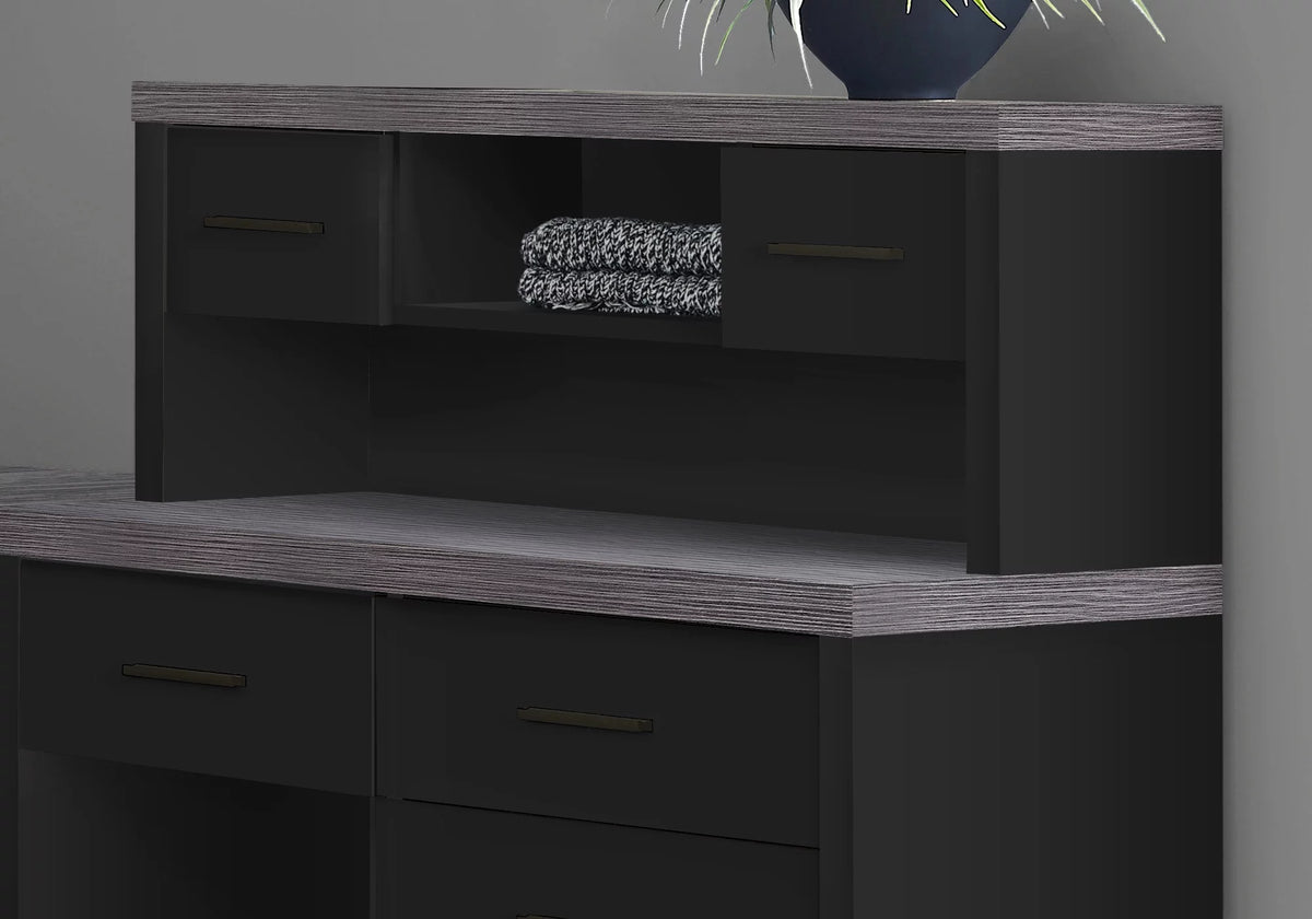 Black And Grey L Shape Computer Desk A770834